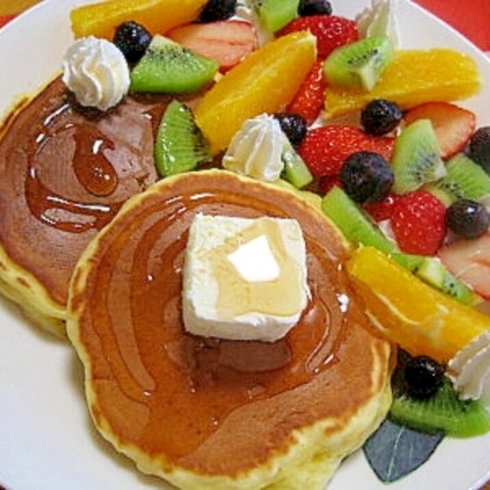 フルーツたっぷり!パンケーキ